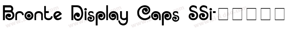 Bronte Display Caps SSi字体转换